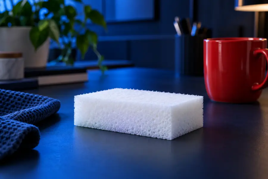 Product photograph with a distracting object visible