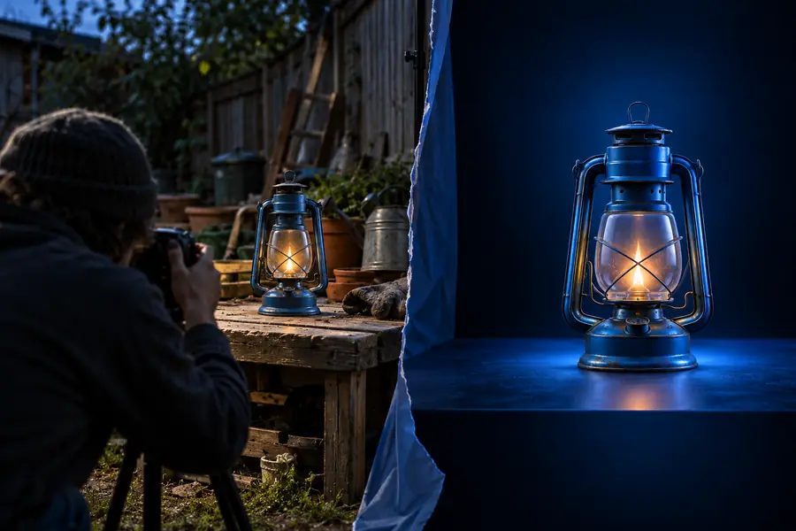 Product photograph with the distraction removed